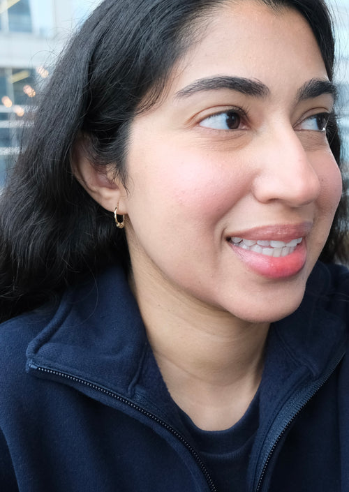 Three Bead Bali Earrings
