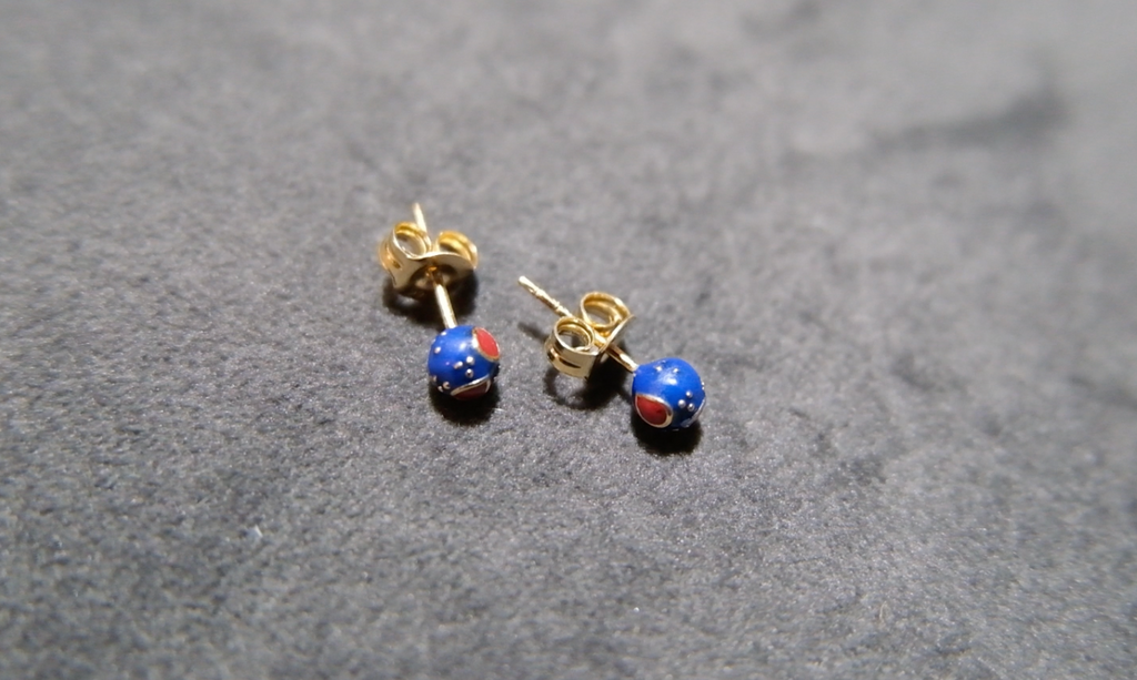 Dual Color Meena Studs