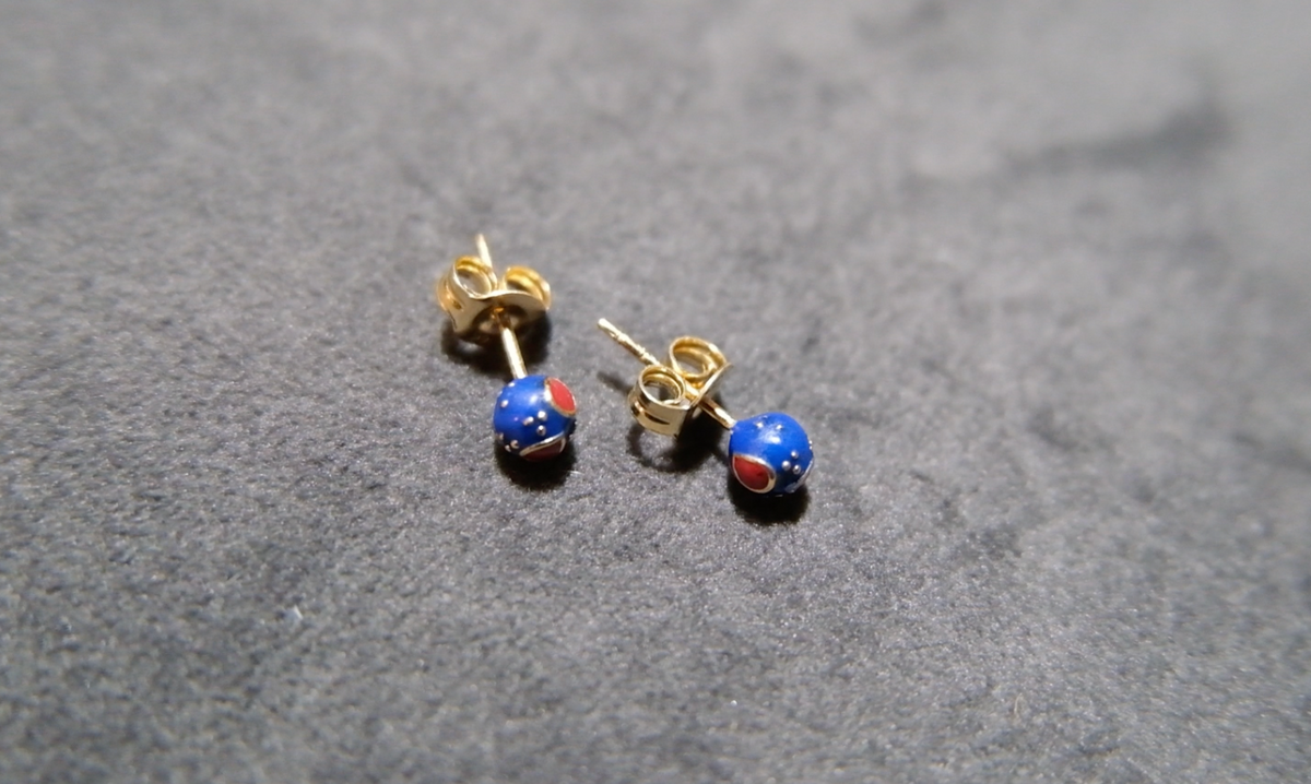 Dual Color Meena Studs